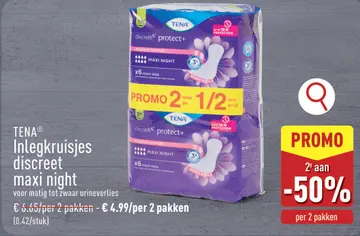 Aanbieding: Inlegkruisjes discreet maxi night