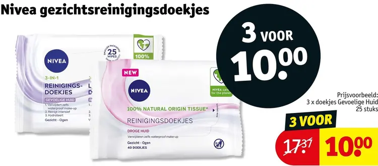 Promotie: Gezichtsreinigingsdoekjes