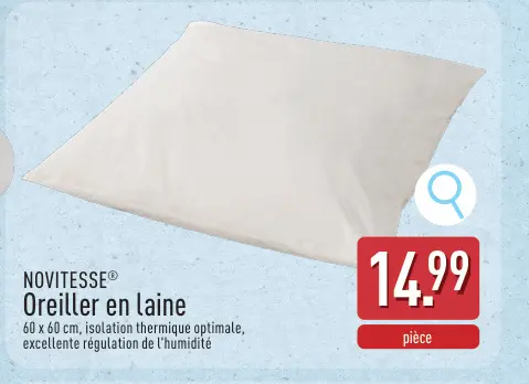 Offre: Oreiller en laine