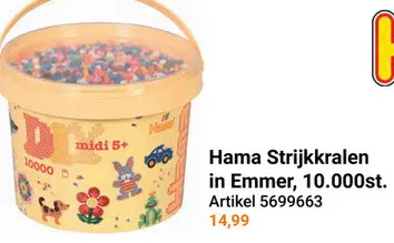 Aanbieding: Hama Strijkkralen in Emmer, 10.000st.