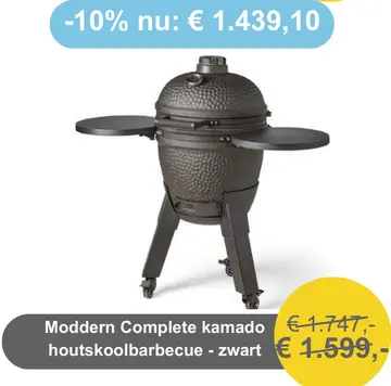 Aanbieding: Moddern Complete kamado houtskoolbarbecue - z