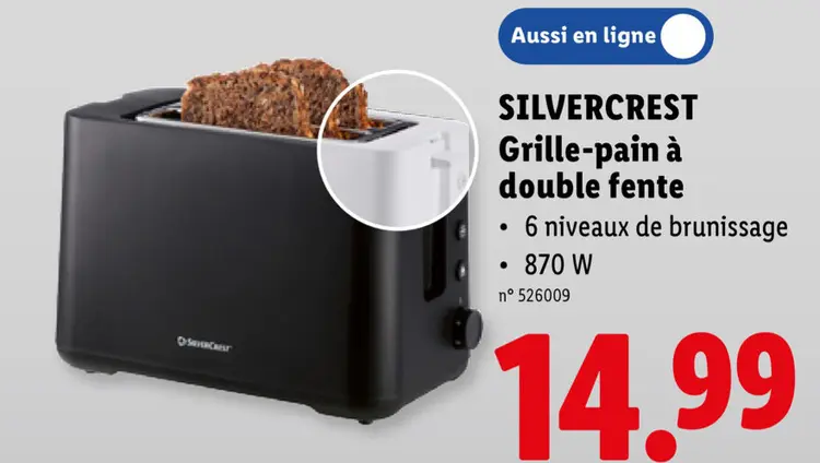Offre: Grille-pain à double fente