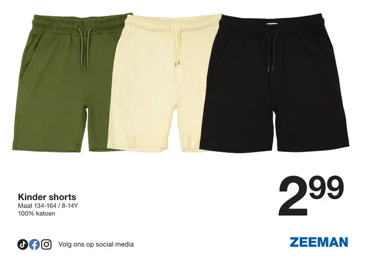 Promotie: Kinder shorts