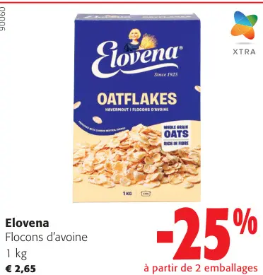 Offre: Elovena Flocons d'avoine