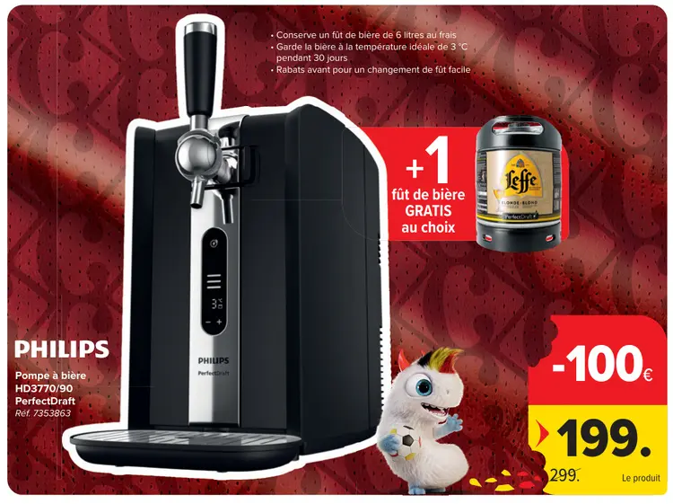 Offre: Pompe à bière HD3770/90 PerfectDraft