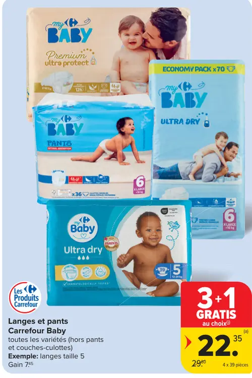 Offre: Langes et pants