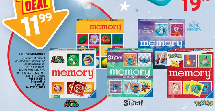 Offre: Jeu de memoire