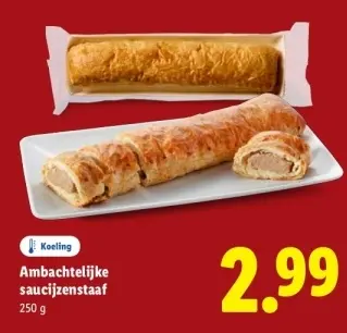 Aanbieding: Ambachtelijke saucijzenstaaf