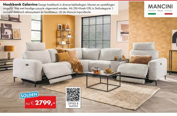 Promotie: Calavino hoekbank