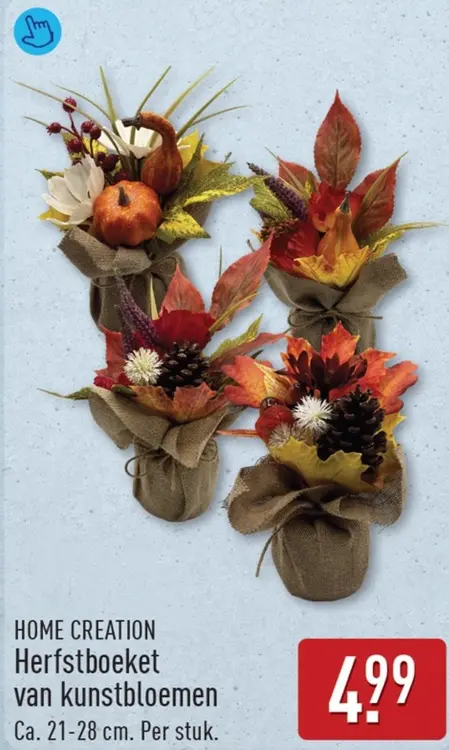 Aanbieding: Herfstboeket van kunstbloemen
