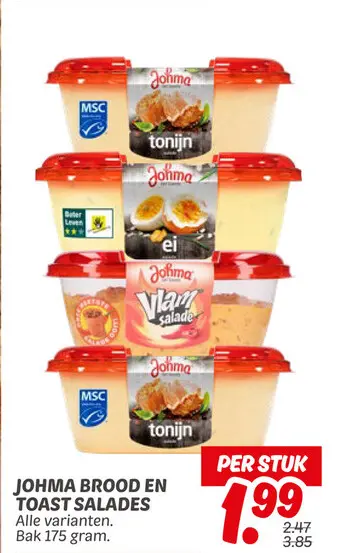 Aanbieding: Johma brood en toast salades