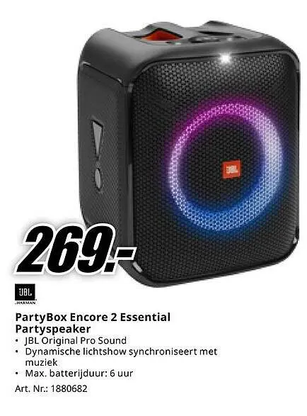 Aanbieding: PartyBox Encore 2 Essential Partyspeaker