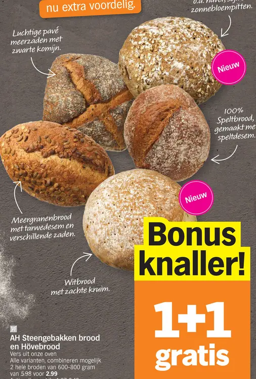 Promotie: Steengebakken brood en Hövebrood