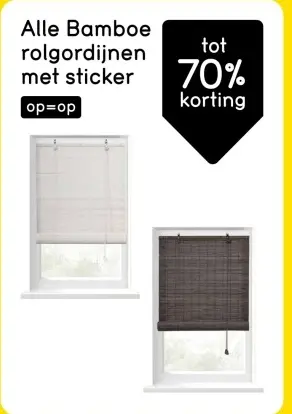 Aanbieding: Alle Bamboe rolgordijnen