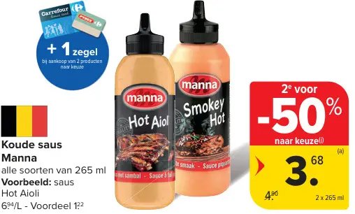 Promotie: Koude saus