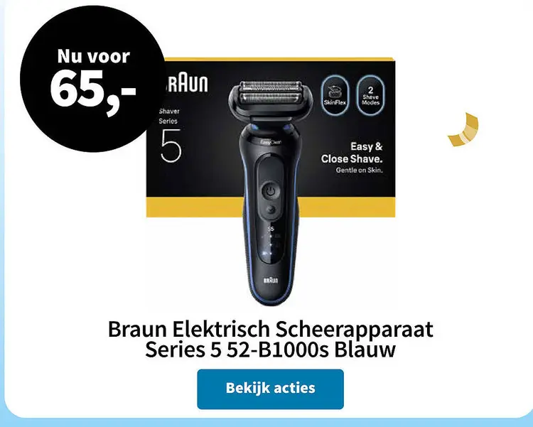 Aanbieding: Elektrisch Scheerapparaat Series 5 52-B1000s 