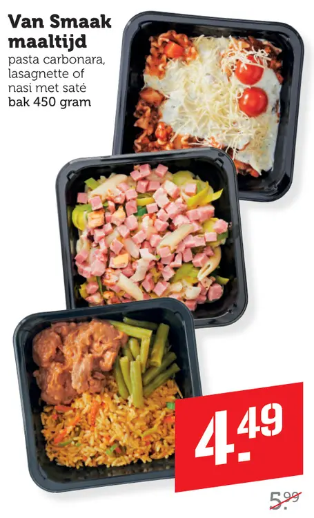 Aanbieding: Van Smaak maaltijd
