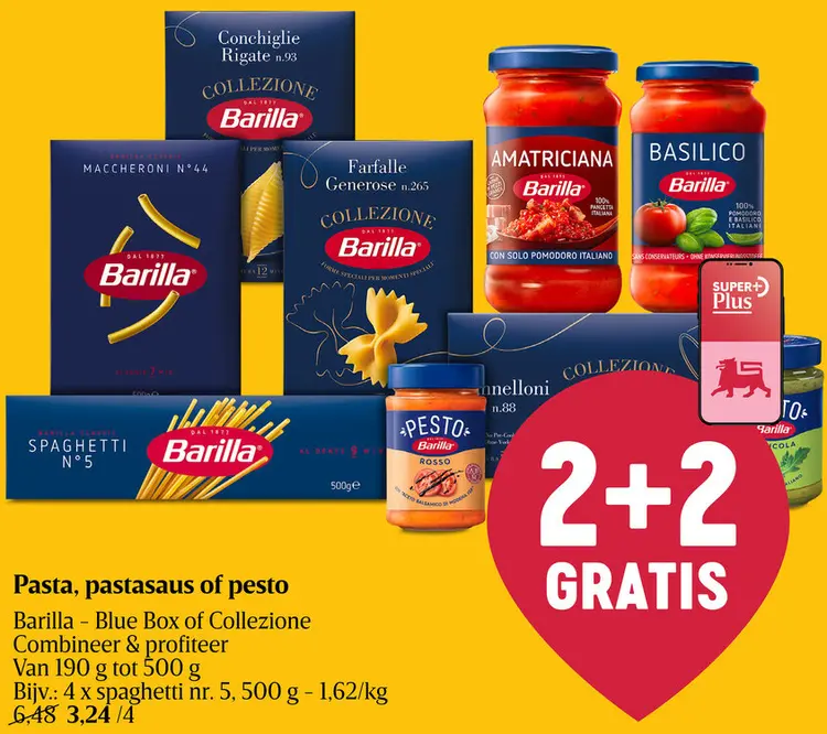 Promotie: Pasta, pastasaus of pesto