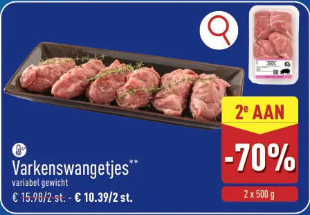 Promotie: Varkenswangetjes