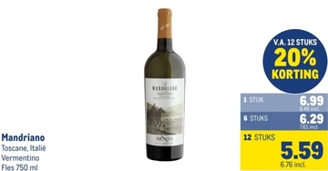 Aanbieding: Mandriano Vermentino