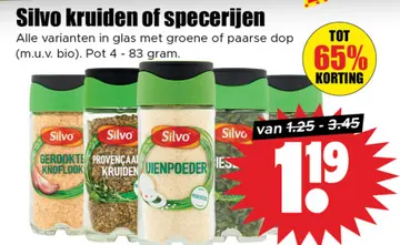 Aanbieding: Silvo kruiden of specerijen