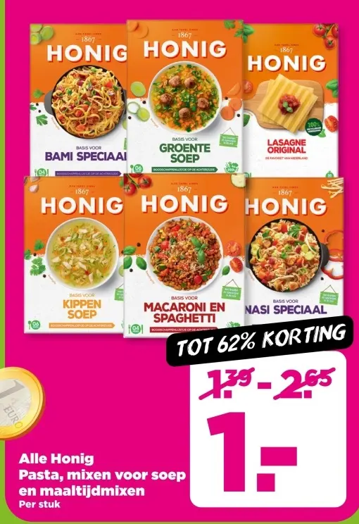Aanbieding: Pasta, mixen voor soep en maaltijdmixen