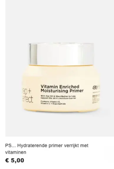 Promotie: Hydraterende primer verrijkt met vitaminen