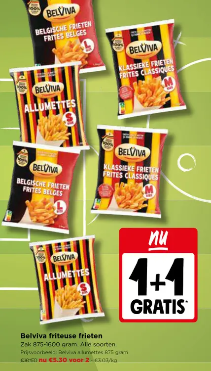 Promotie: Belviva friteuse frieten