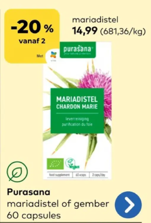 Promotie: mariadistel