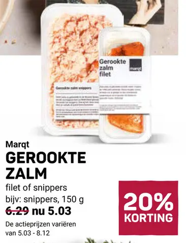 Aanbieding: Gerookte zalm snippers / Gerookte zalm filet