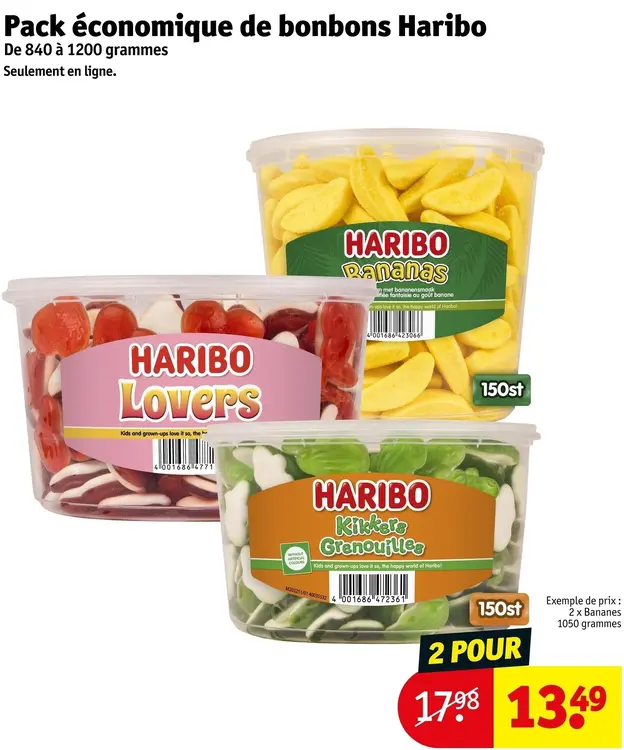 Offre: Pack économique de bonbons Haribo