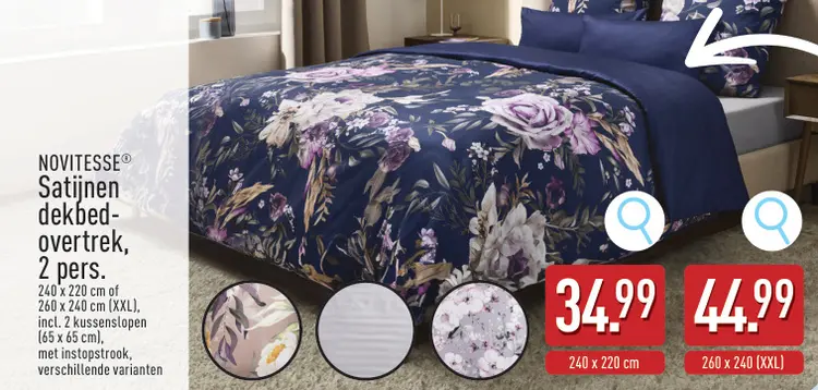 Promotie: Satijnen dekbedovertrek