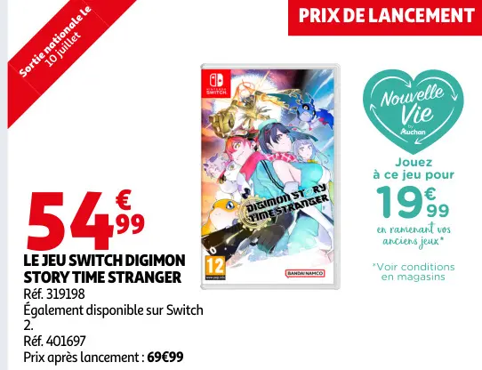 Promotie: Le jeu switch digimon story time stranger