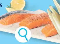 Offre: Filet de saumon frais avec peau, 3 pcs