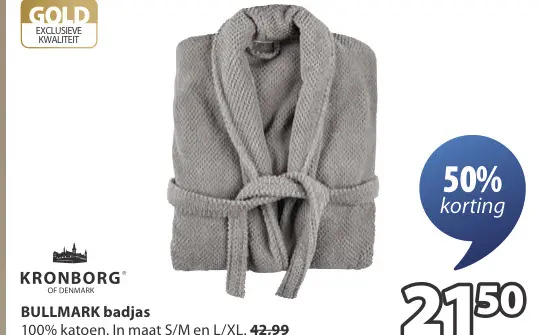 Aanbieding: BULLMARK badjas