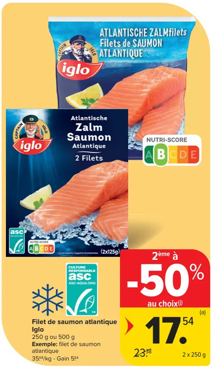 Offre: Filet de saumon atlantique