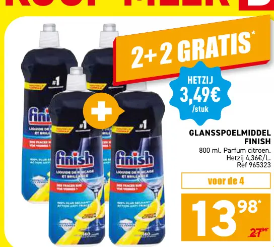 Promotie: Glansspoelmiddel