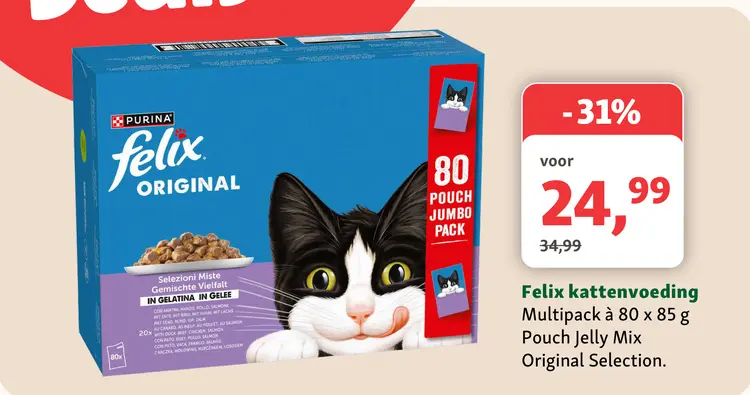 Aanbieding: Felix kattenvoeding Multipack