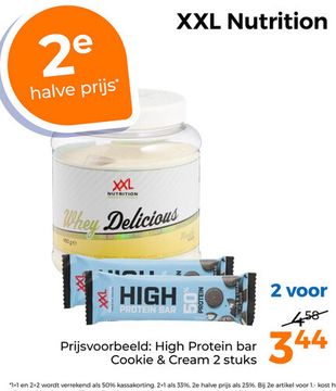 Aanbieding: High Protein bar Cookie & Cream