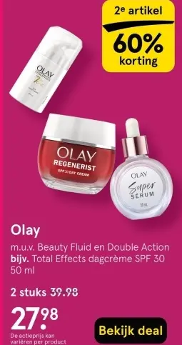 Aanbieding: Beauty Fluid en Double Action bijv. Total Eff