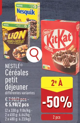 Offre: Céréales petit déjeuner