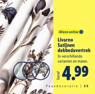 Aanbieding: Livarno Satijnen dekbedovertrek