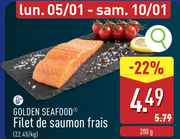 Offre: Filet de saumon frais