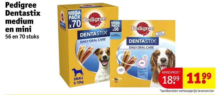 Promotie: Dentastix medium en mini