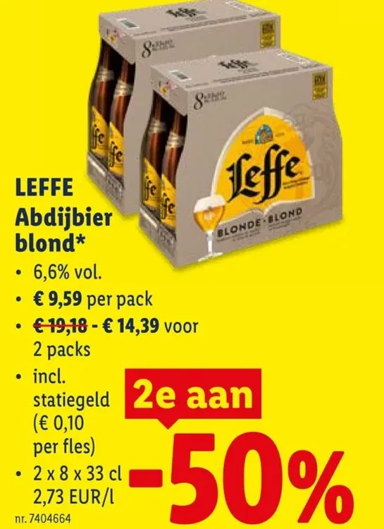 Promotie: Abdijbier blond