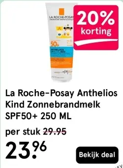 Aanbieding: Anthelios Kind Zonnebrandmelk