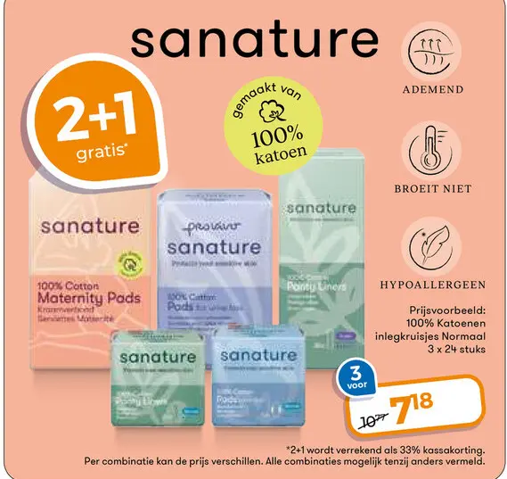 Aanbieding: 100% Katoenen inlegkruisjes Normaal