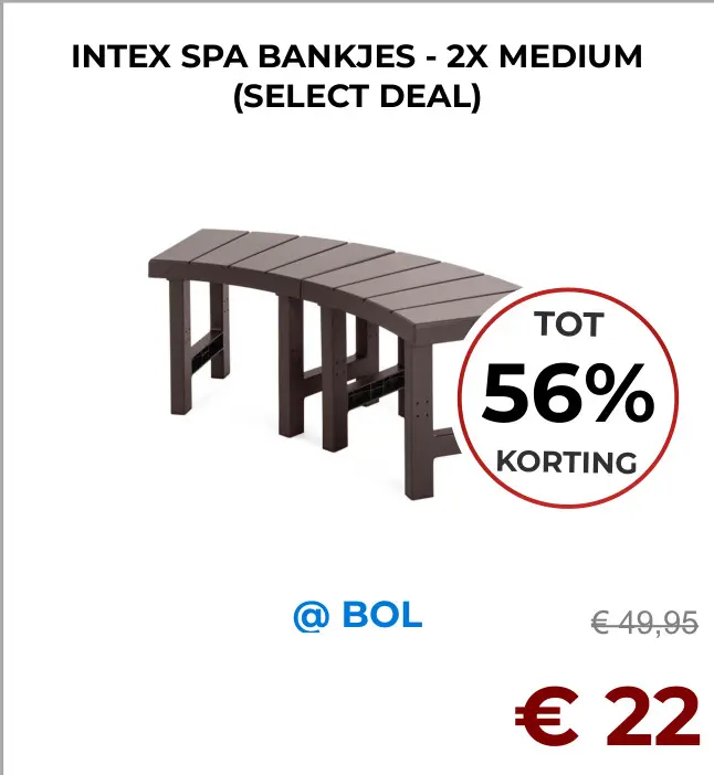 Aanbieding: Spa bankjes