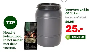 Aanbieding: Voerton grijs