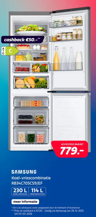 Aanbieding: Samsung RB34C705CS9/EF